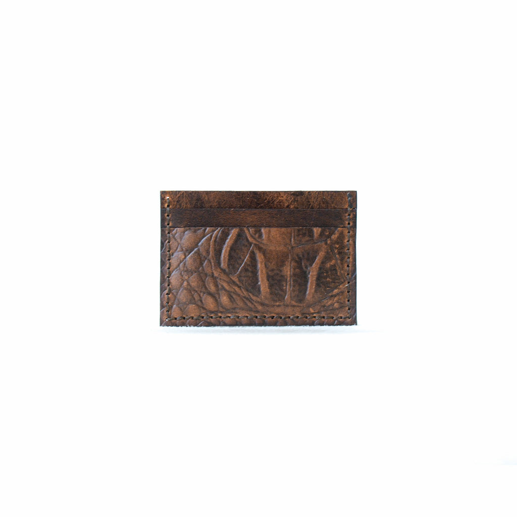 Porte-cartes marron chocolat