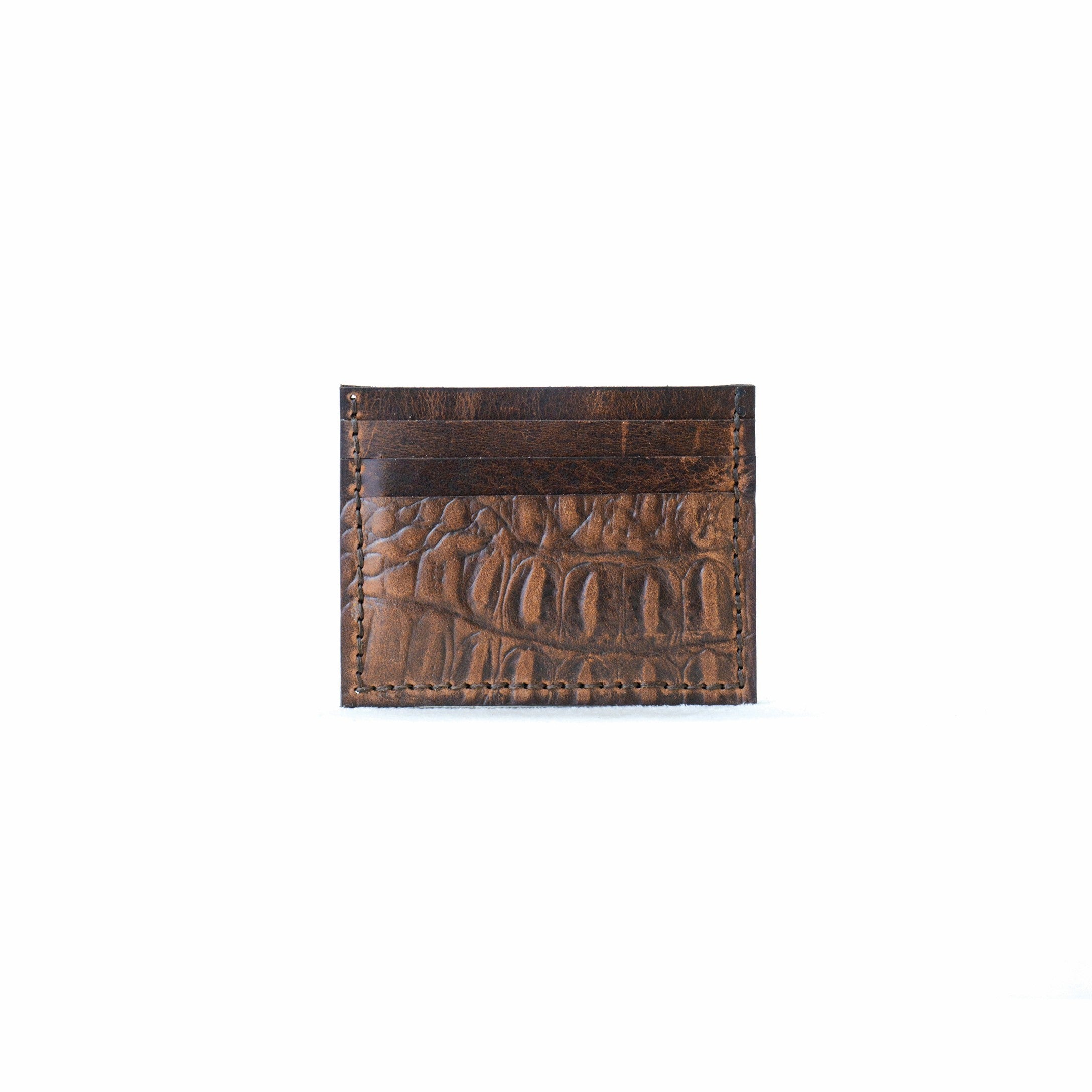 Porte-cartes marron chocolat