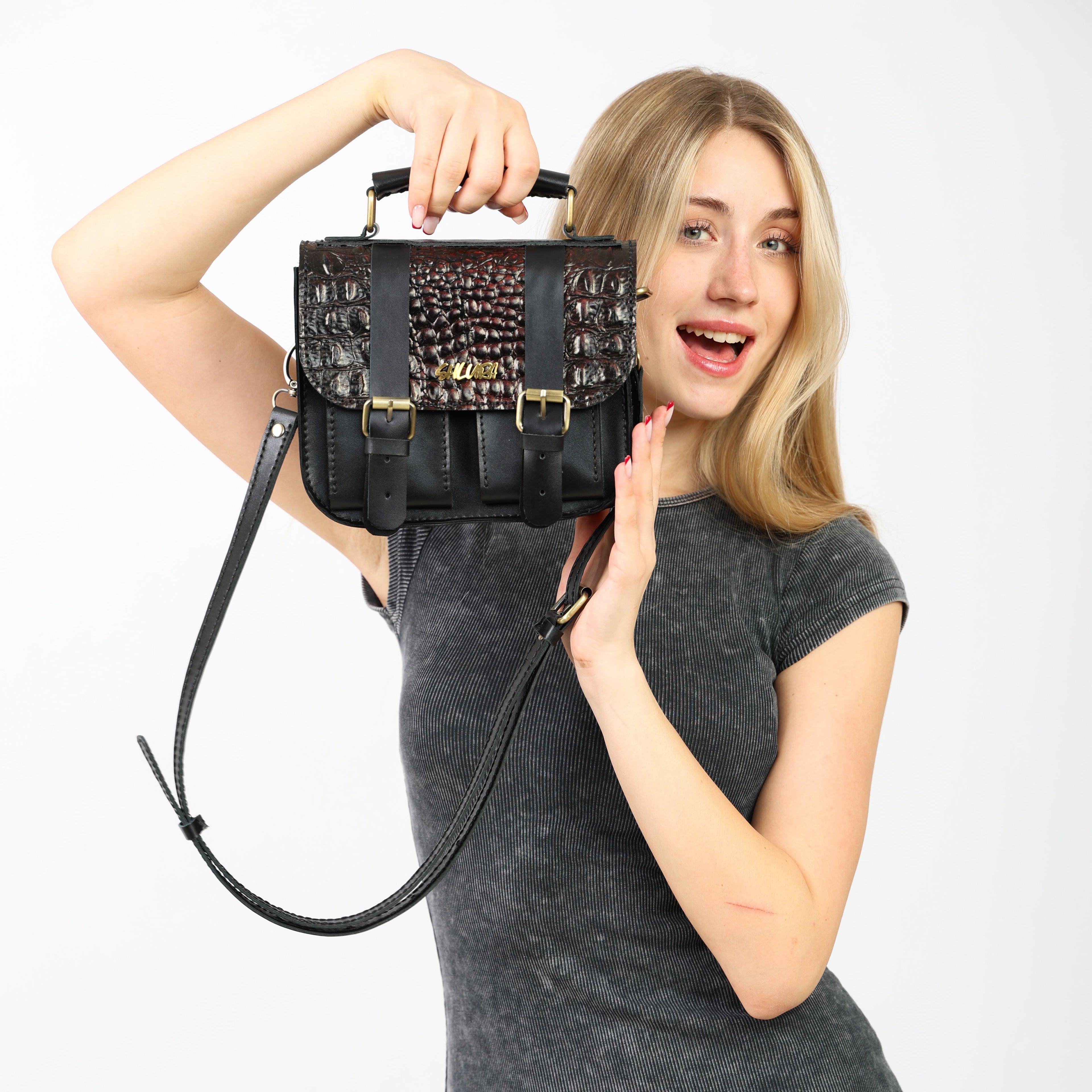 Crocella – Black and Dark Brown